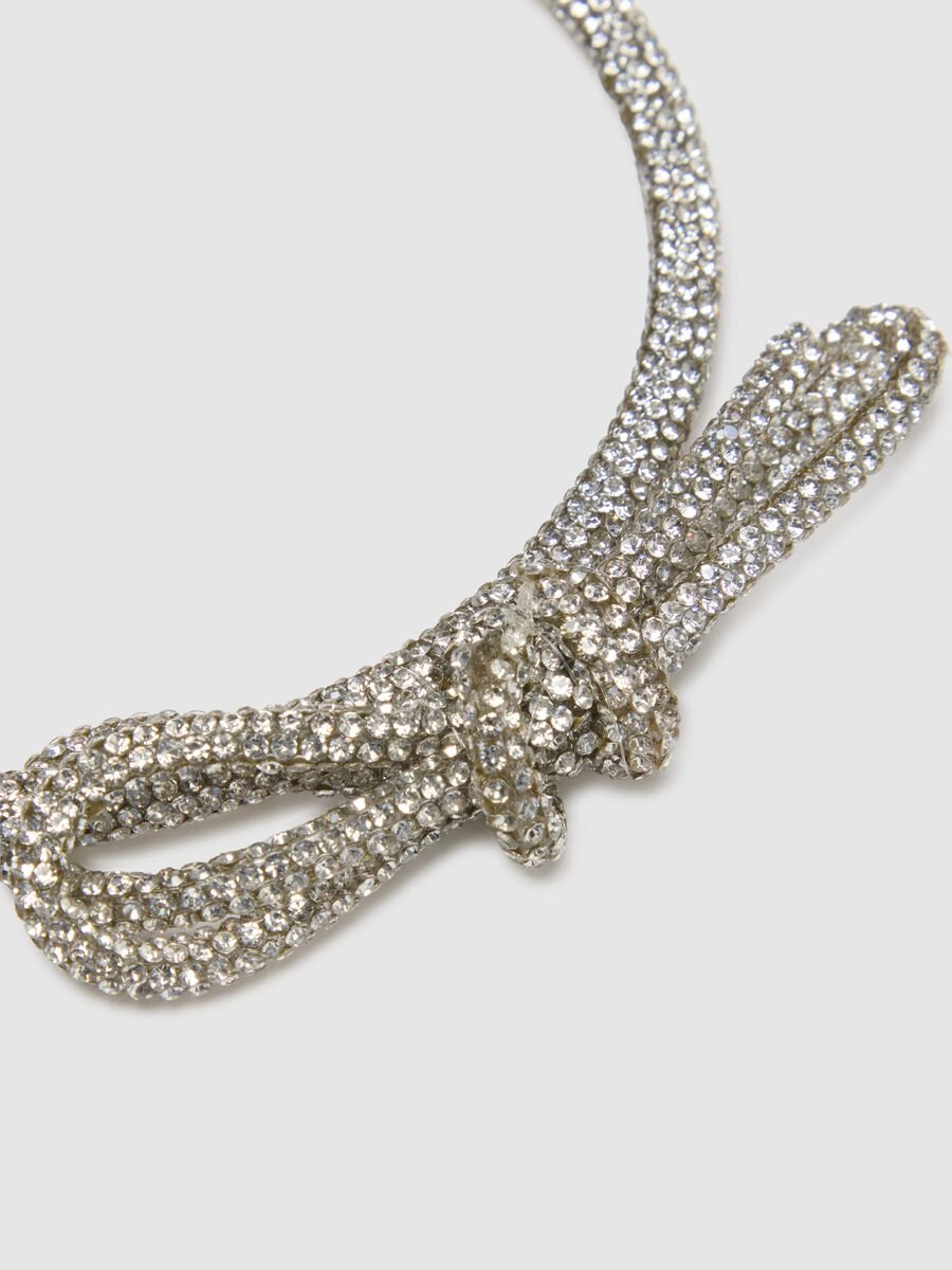 Silver Girls' Headband with Bow_1