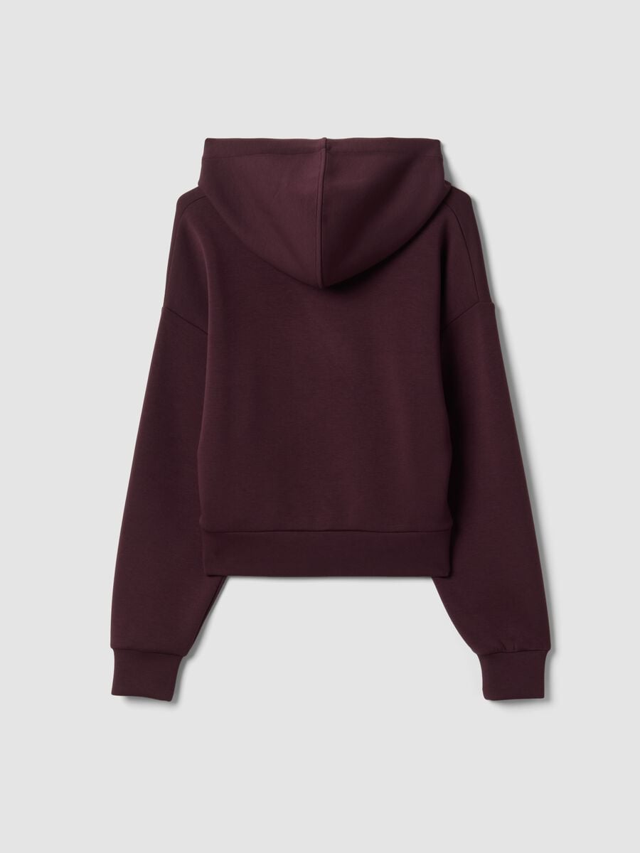Purple stretch modal crew-neck sweatshirt_2
