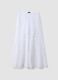 White pure cotton broderie anglaise palazzo trousers_4