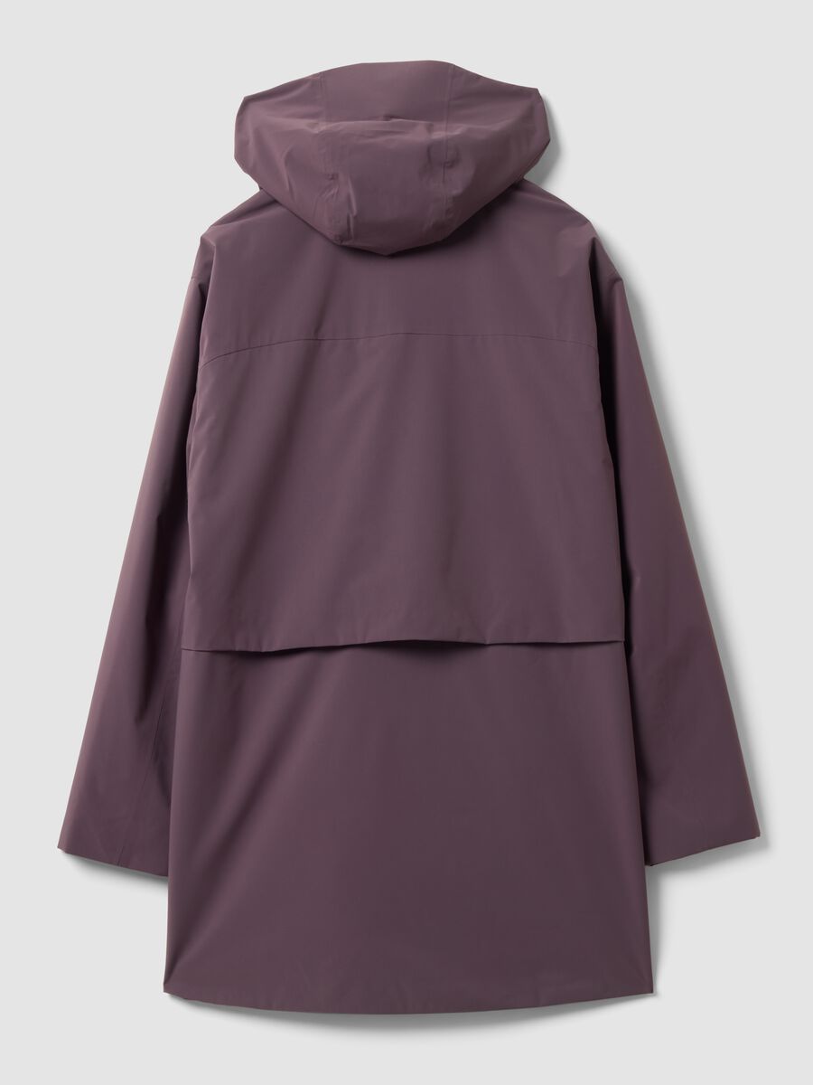 Parka viola imbottito idrorepellente e traspirante con cappuccio ALTAVIA STUDIO_6