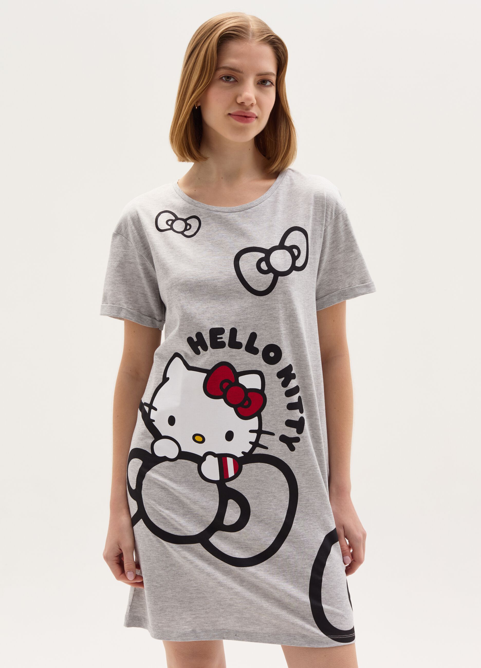 Camicia da notte con stampa Hello Kitty