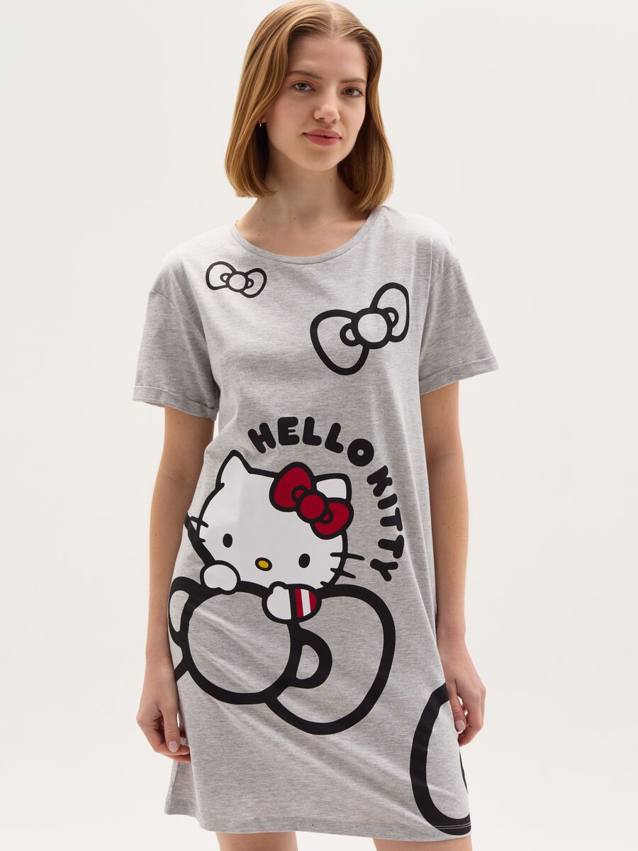 Camicia da notte con stampa Hello Kitty_0