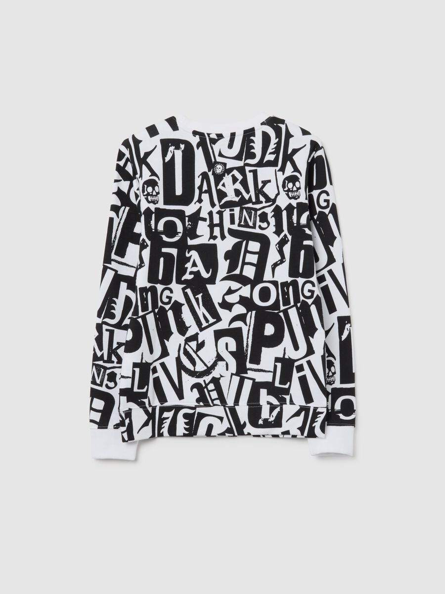 Felpa da ragazzo in puro cotone multicolor regular fit_4