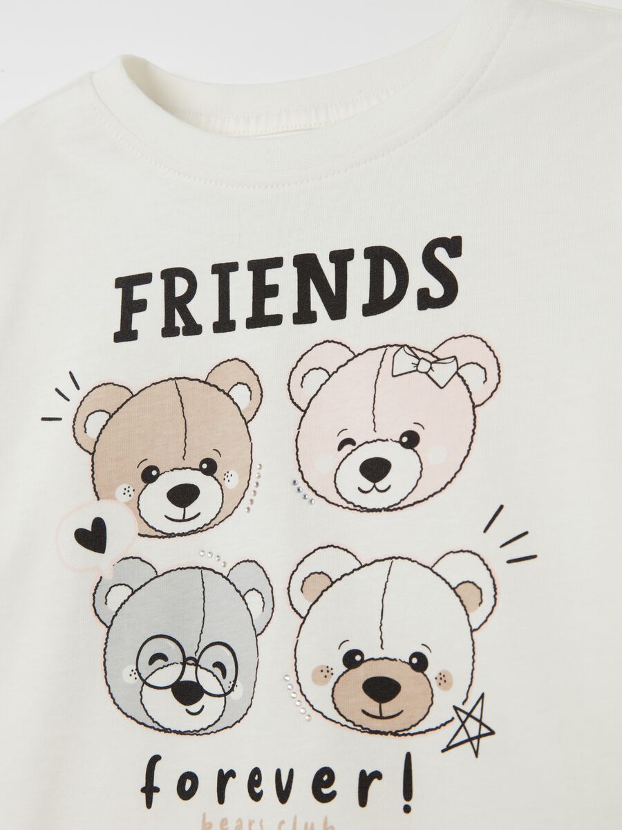 Cotton T-shirt with print and long sleeves_3