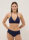 Blue high-waisted stretch-fabric bikini bottoms_0