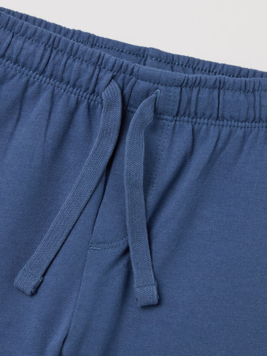Cotton Bermuda shorts with drawstring_2