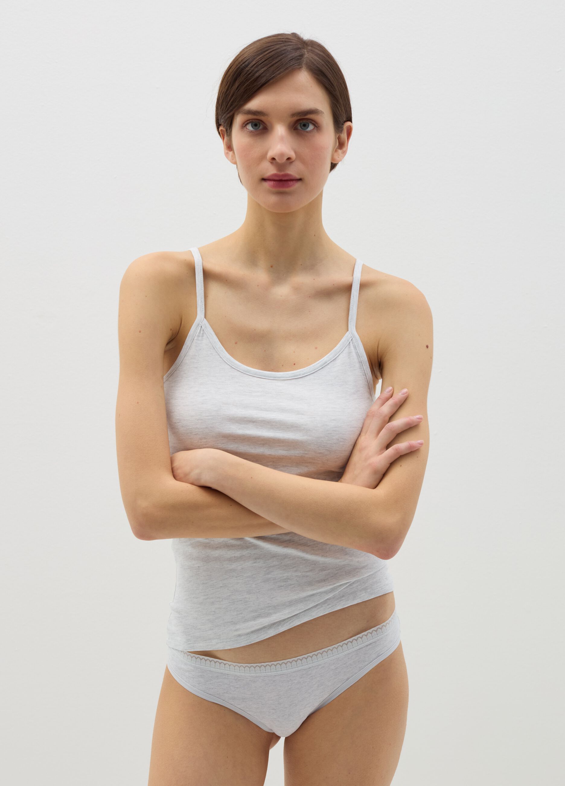 Bipack canotte intime in cotone stretch