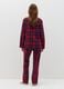 Long flannel pyjamas with tartan pattern_2
