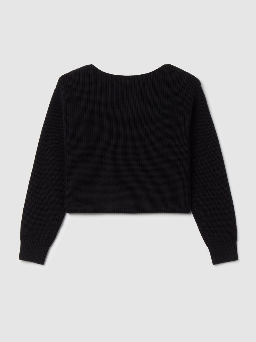 Knit crop pullover_4