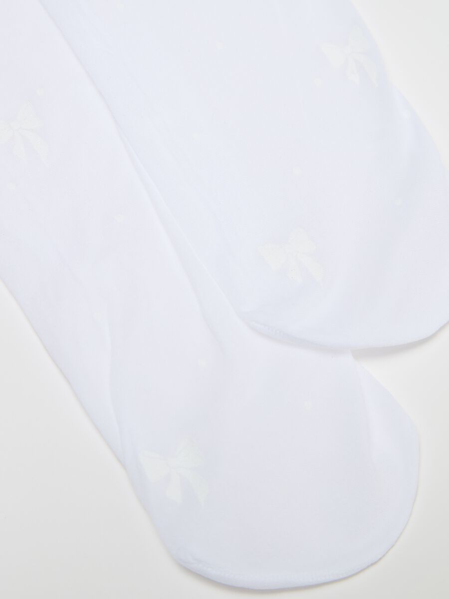 Tights with bows print_1