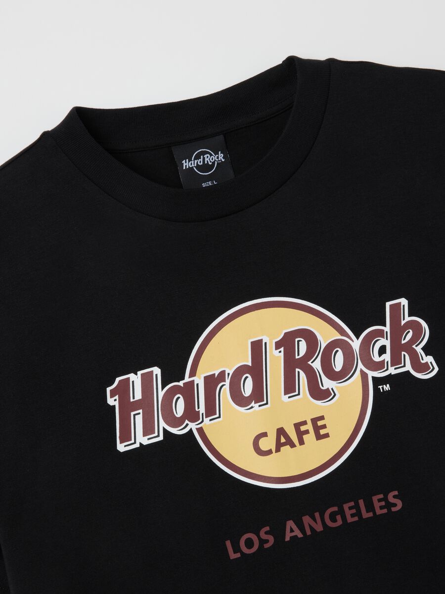 Black pure cotton T-shirt with Hard Rock Cafe print_5