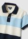 Polo in cotone elasticizzato a righe multicolor da bambino regular fit_3