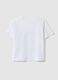 Boys' regular fit pure white cotton T-shirt with skateboard design_1