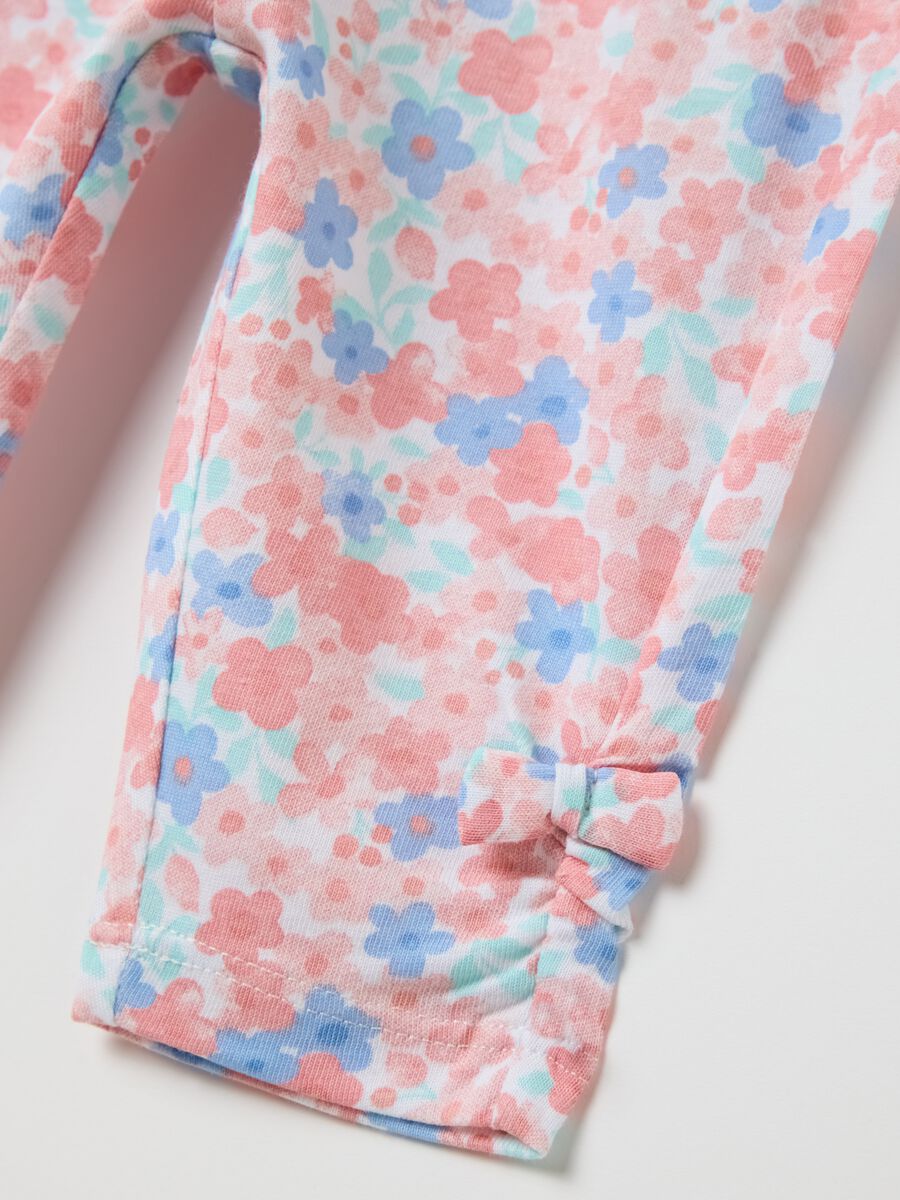 Pure Cotton Floral Leggings by Fagottino_2