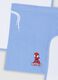 Blue nursery set with bib, towel and drawstring bag, Spidey embroidery_3