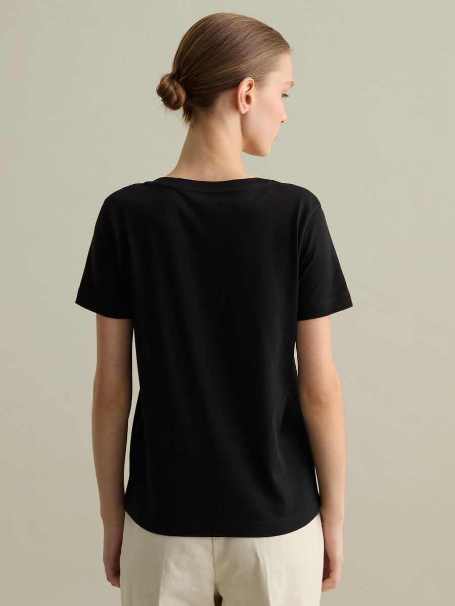 Cotton V-neck T-shirt_3
