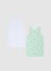 Two-pack multicolour pure cotton vests for children regular fit_1