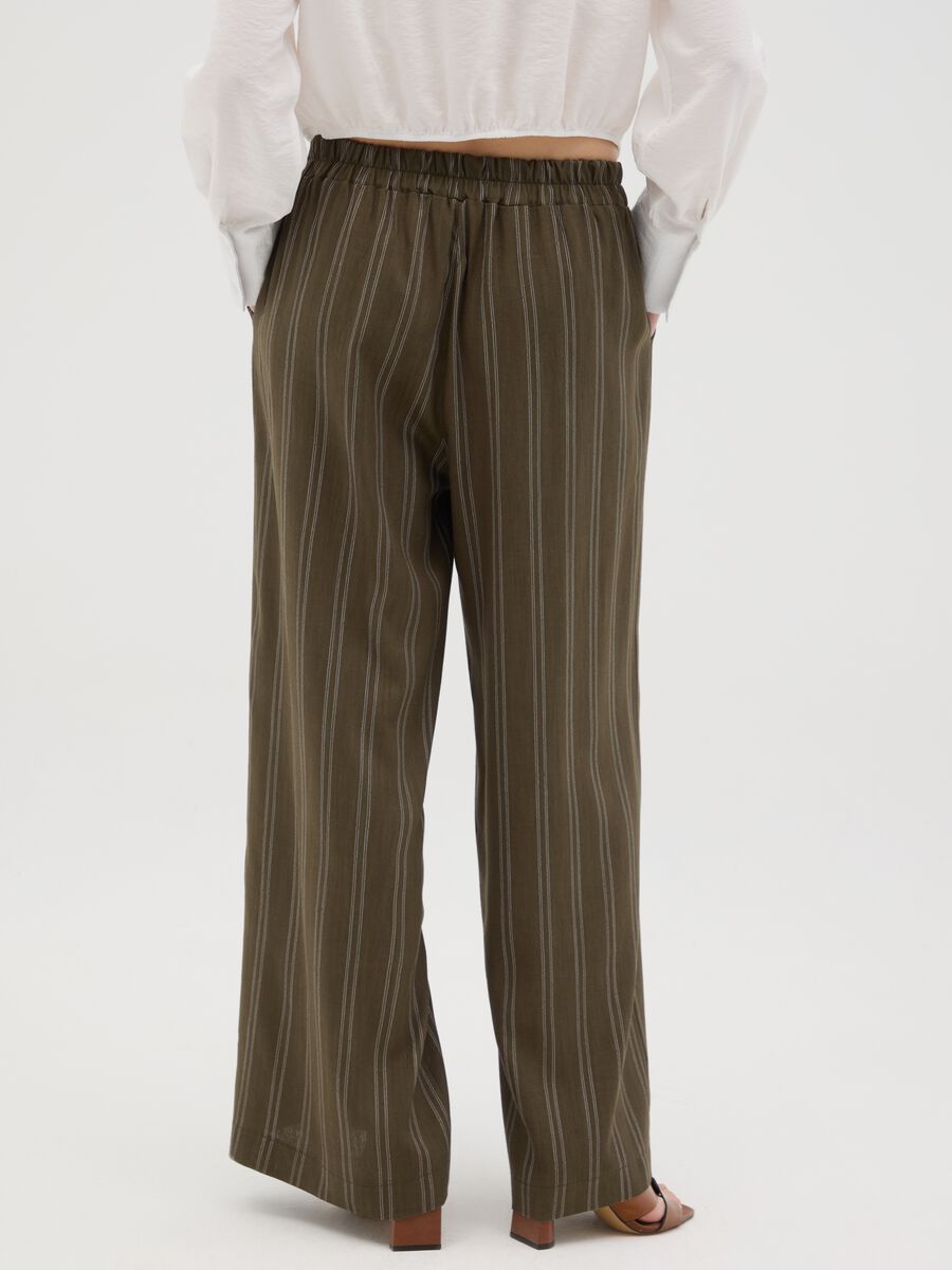 Women's Green Regular Fit Trousers_2