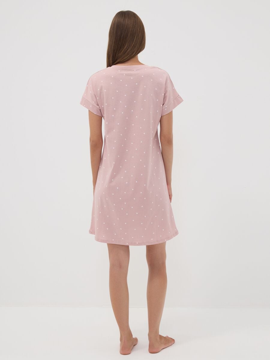 Pink pure organic cotton nightshirt_3