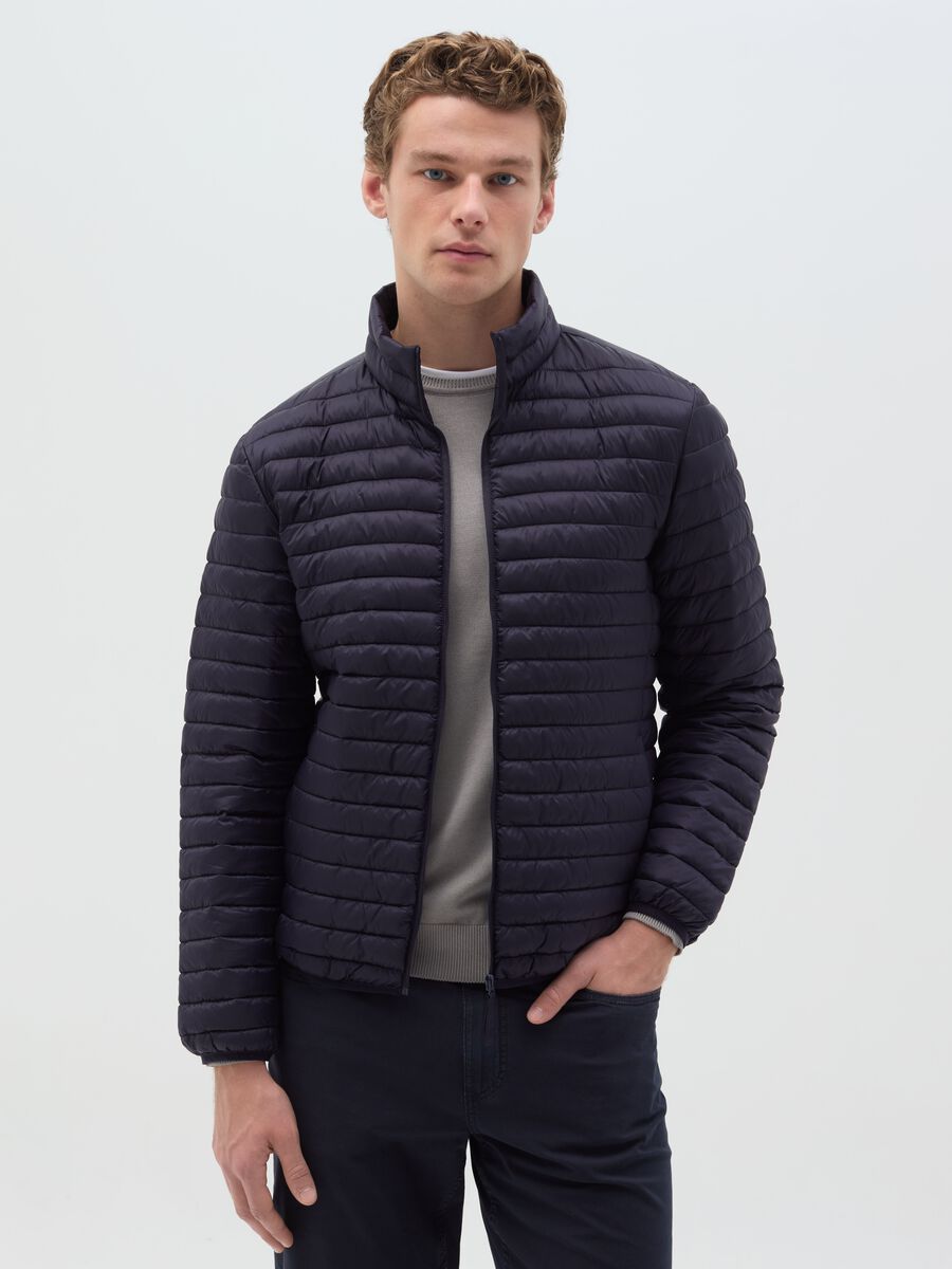 Full-zip ultralight quilted down jacket_0