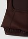 Top marrone crop in tessuto elasticizzato traspirante ALTAVIA STUDIO_9