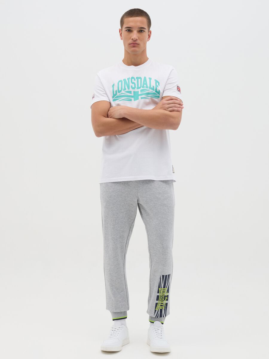 Lonsdale White Cotton Short Sleeve T-shirt_1
