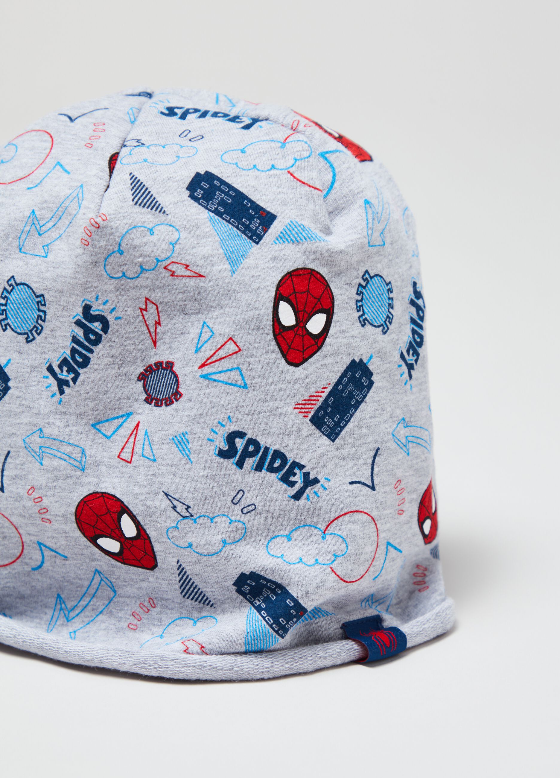 Berretto in French Terry con stampa Spidey _2