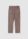 Jeans marroni da ragazzo in puro cotone regular fit_4