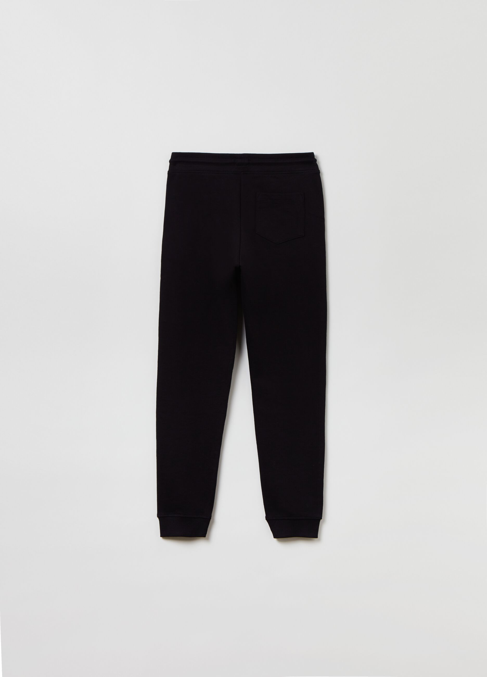 Fitness joggers in fleece with drawstring