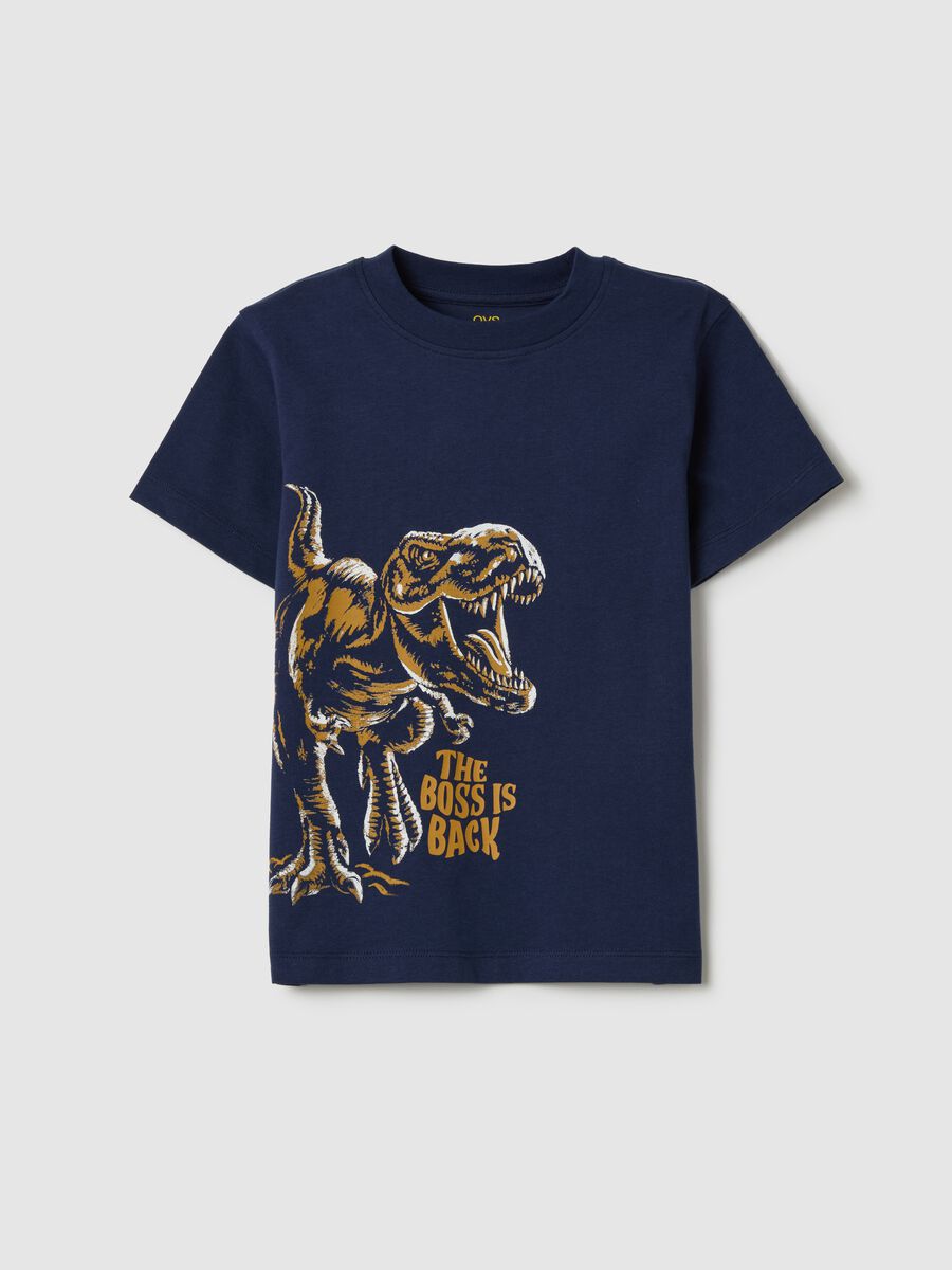 Cotton T-shirt with print_0