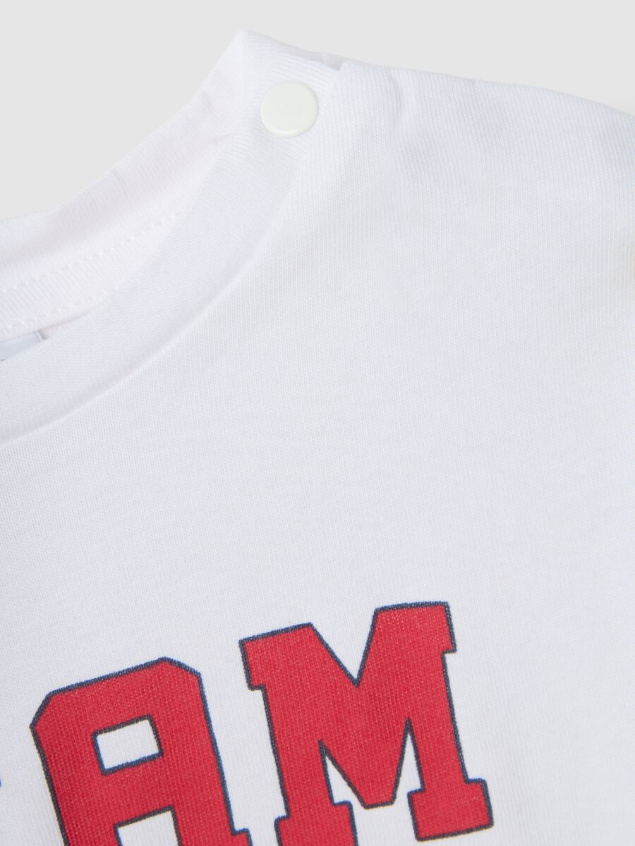 White pure cotton toddler t-shirt regular fit with tiger_3