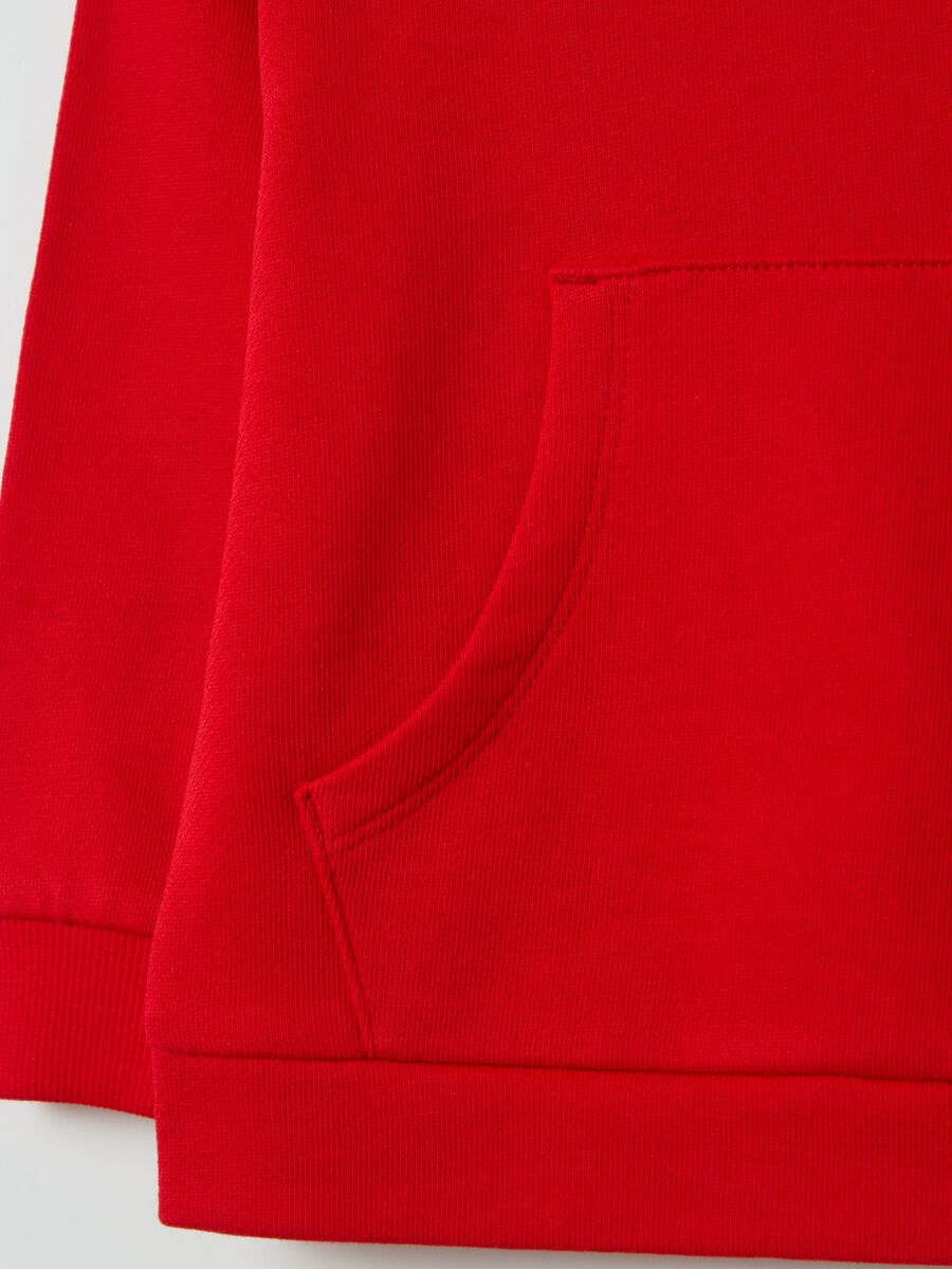 French terry sweatshirt with pouch pocket_3