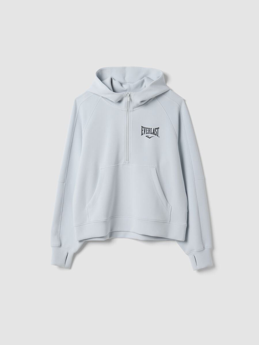 Grey stretch viscose jersey hoodie_4
