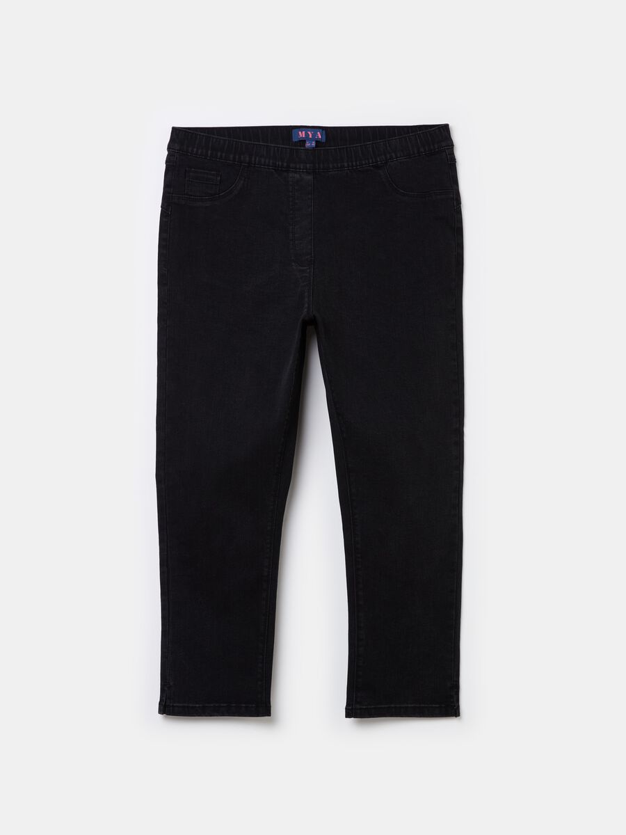 Jeggings crop con spacchetti Curvy_4