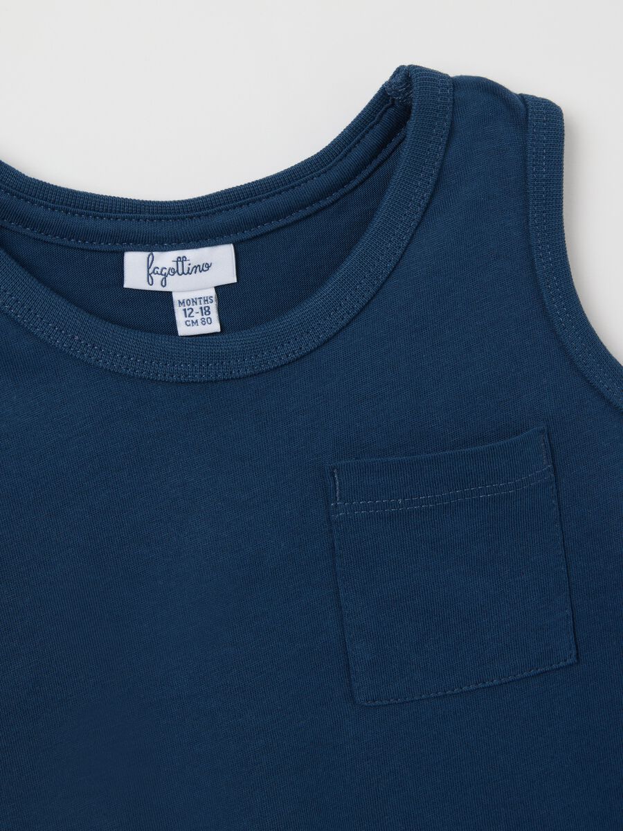Children's pure cotton multicolour vest regular fit_2