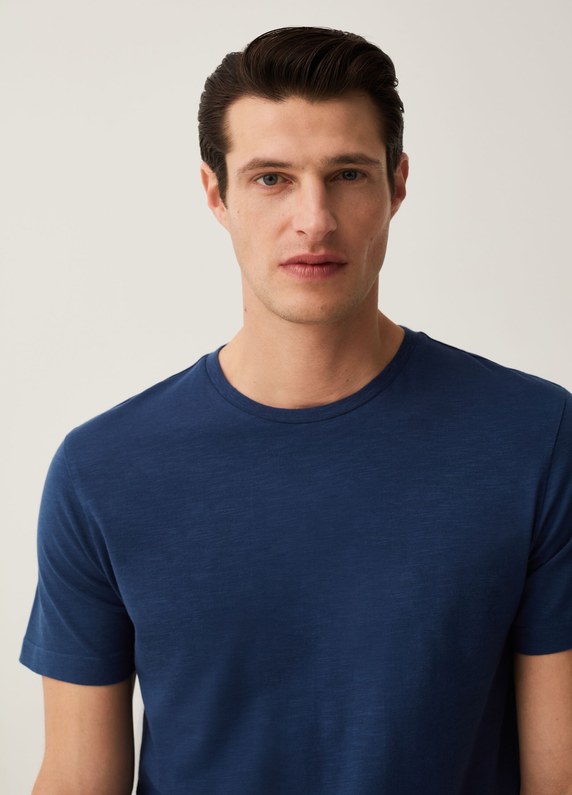 T-shirt intima in cotone slub_0