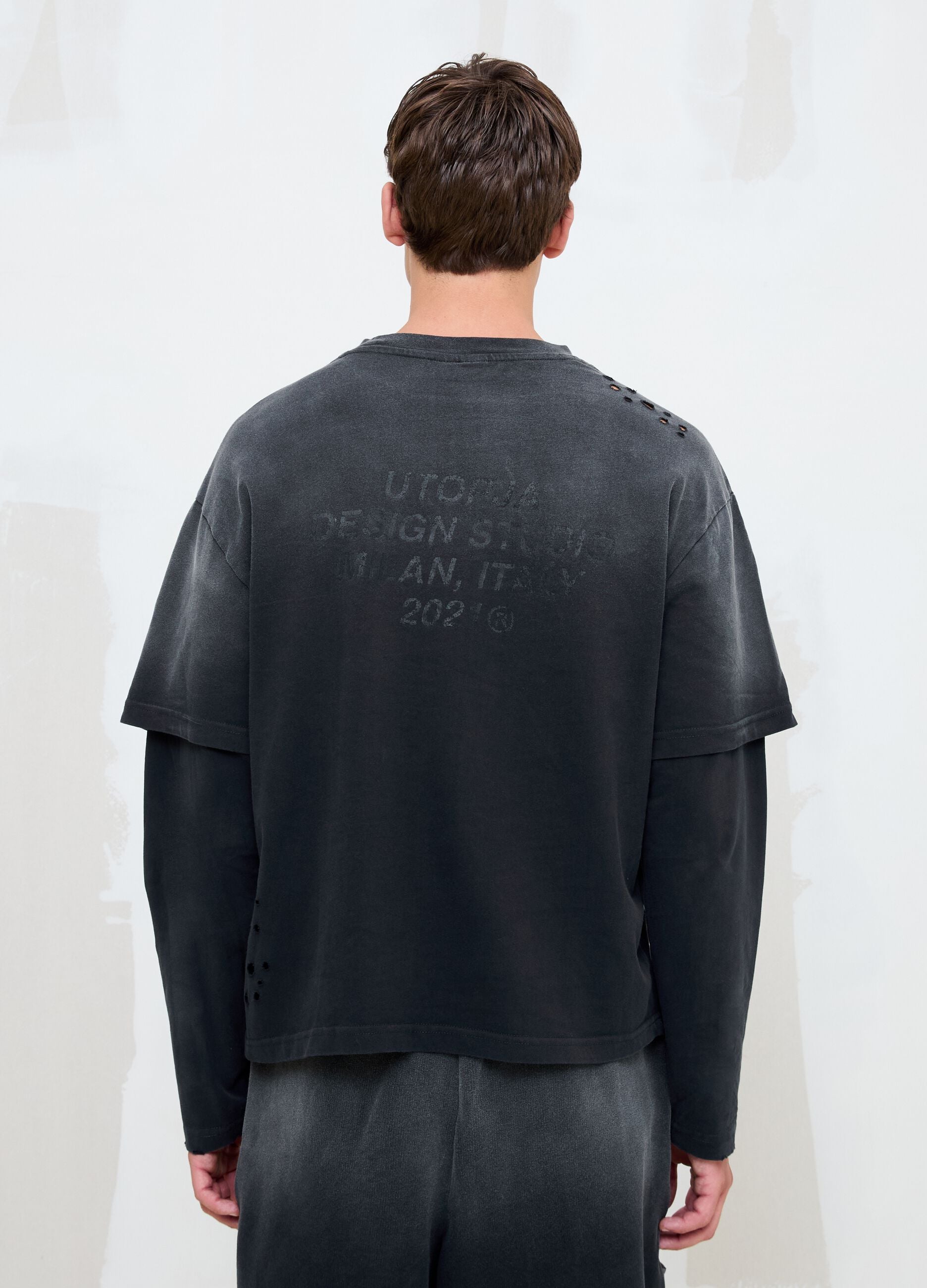 Double Longsleeve Sunfaded Black