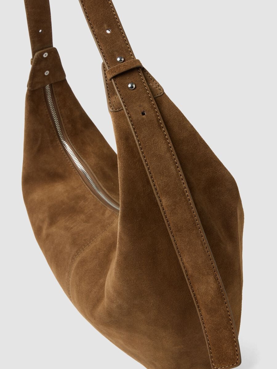 Brown genuine leather shoulder bag_1