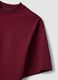 Red cotton-blend jersey crew-neck T-shirt, regular fit_5