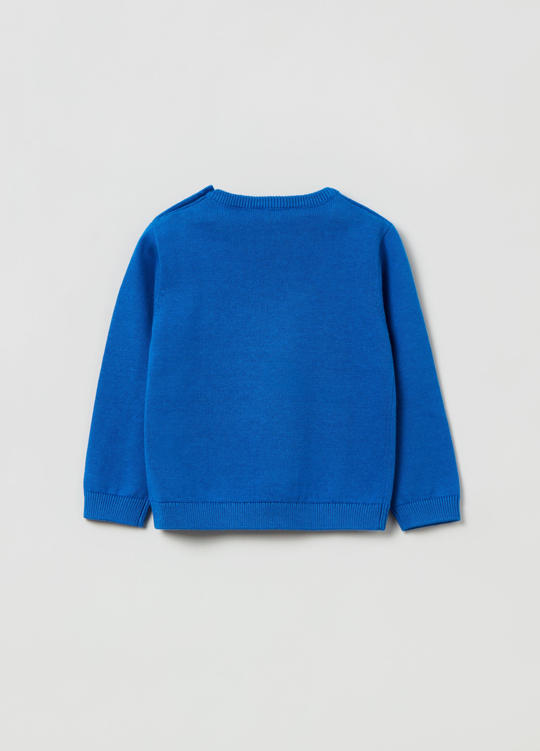 Pullover in cotone tinta unita_1