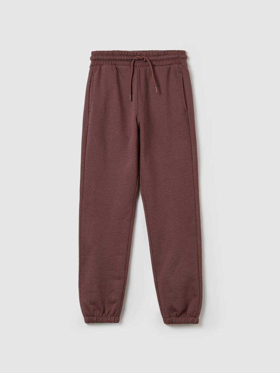 Essential joggers in fleece with drawstring_3