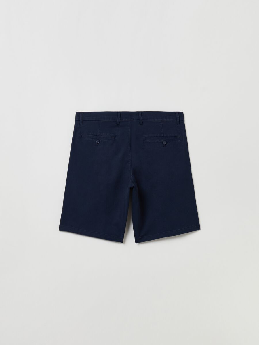 Stretch cotton Bermuda shorts_2