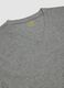 Grey V-neck T-shirt in pure organic cotton_2