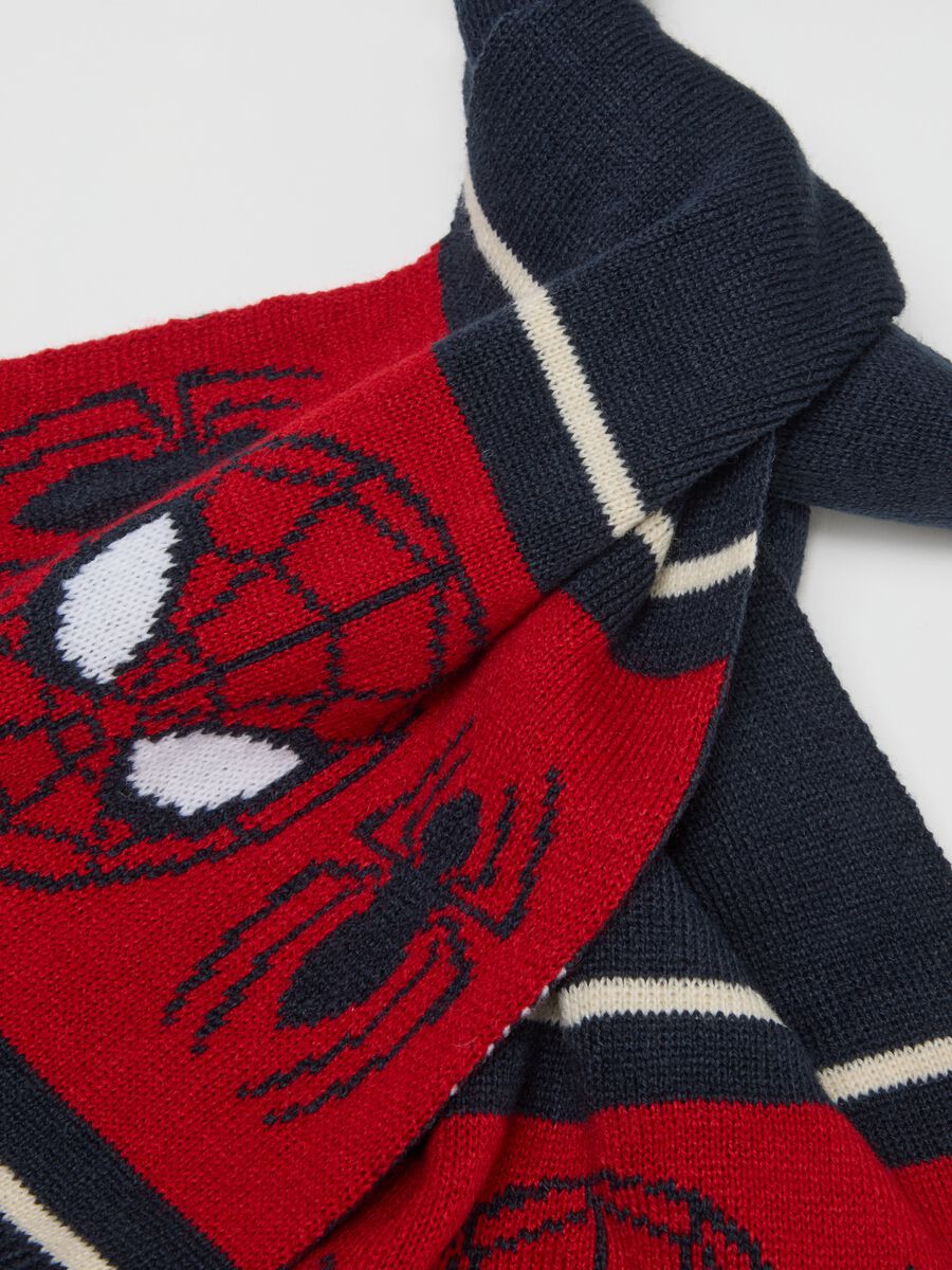 Sciarpa da bambino multicolor con stampa SpiderMan_1