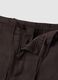 Brown pure linen Bermuda shorts with regular fit_6