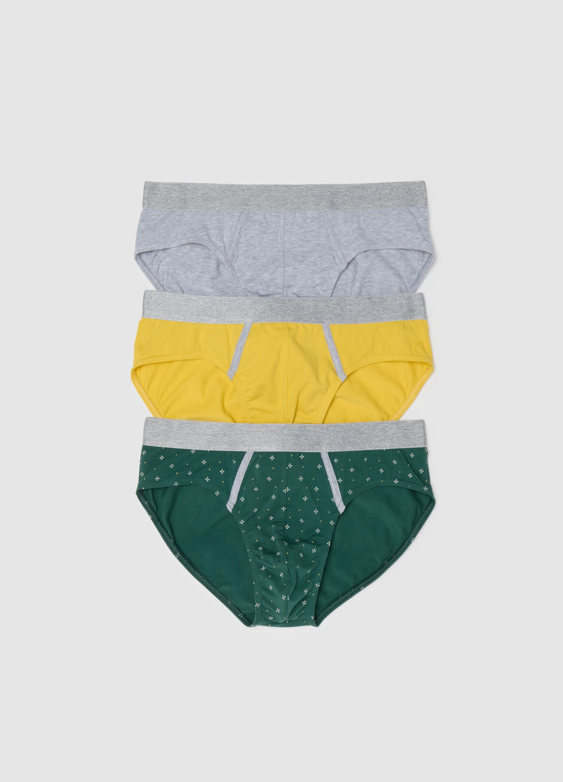 Men's Multicolor Cotton Regular Fit 3-Pack Briefs