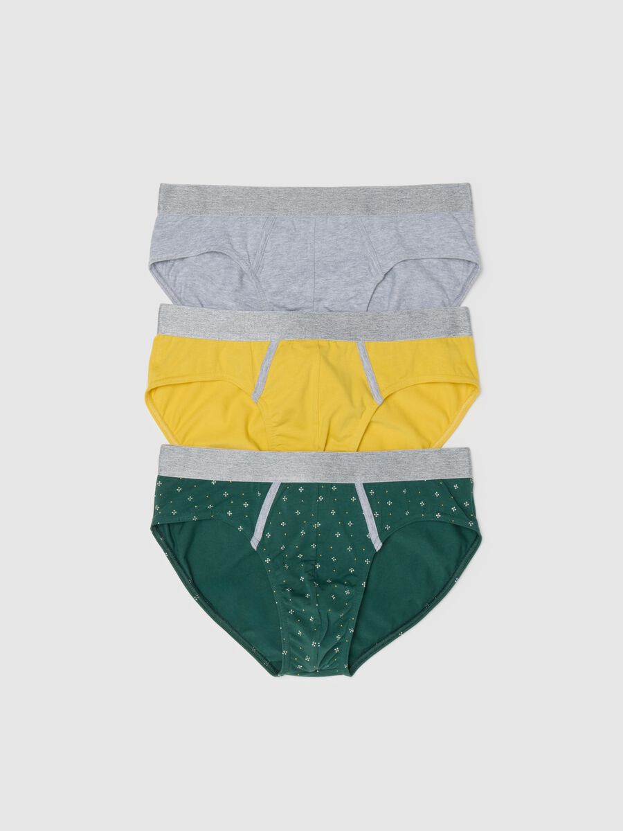 Men's Multicolor Cotton Regular Fit 3-Pack Briefs_4