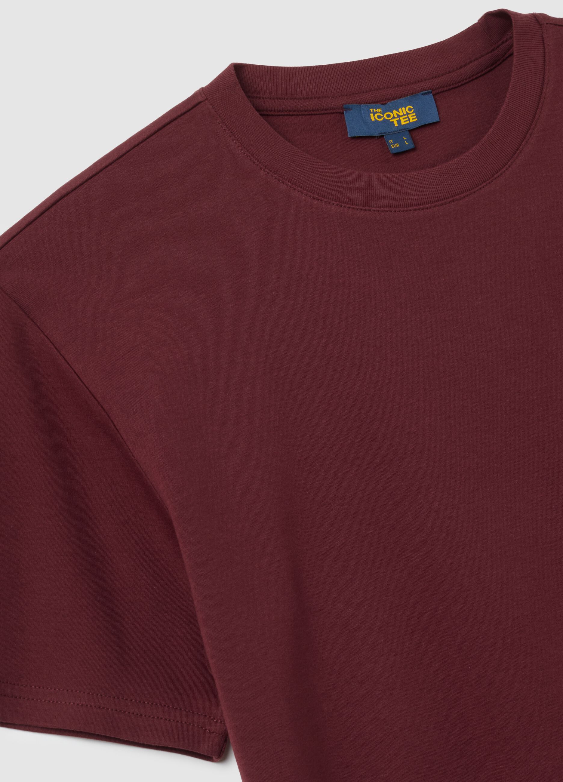 Pure Cotton Red T-shirt Relaxed Fit