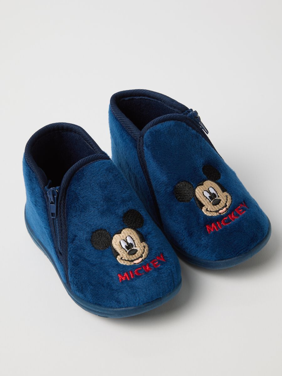 Pantofole da bambino blu con Mickey Mouse_2