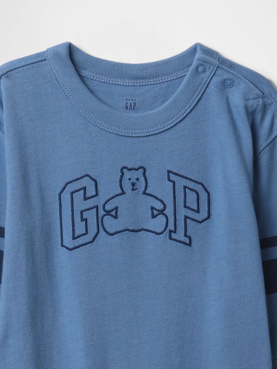 Blue baby romper with GAP logo_1